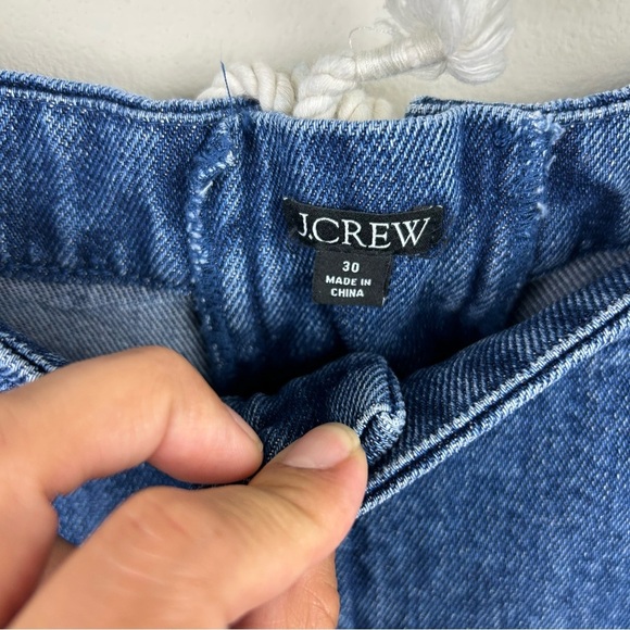 J. Crew Lace-up drapey wide-leg Jean mid-rise rope tie back nautical size: 30 - Picture 7 of 12